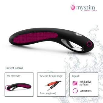 Фаллоимитатор для электростимуляции Mystim Current Conrad eStim