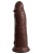 Коричневый фаллоимитатор 8  Silicone Dual Density Cock - 22,8 см.