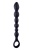 Черная анальная цепочка Beads Hunter - 25,4 см.