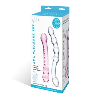 Набор из двух стеклянных фаллоимитаторов Glas Pleasure Set
