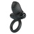 Черное эрекционное кольцо с вибрацией Adrien