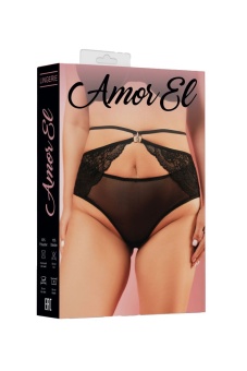 Трусики Amor El в размере Queen-Size черные