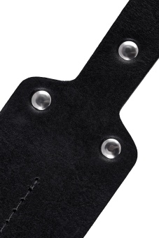 Черный кожаный пэддл - 32 см.