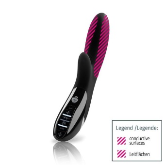 Вибратор с электростимуляцией Mystim Daring Danny Black Edition