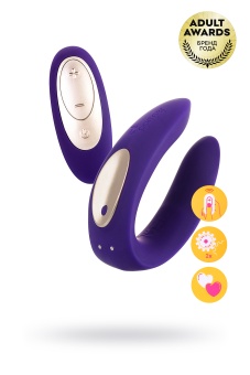 Вибратор для пар с пультом управления Satisfyer Partner Toy Plus Remote фиолетовый Вибратор для пар с пультом управления Satisfyer Partner Toy Plus Remote фиолетовый