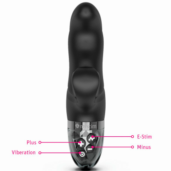 Вибратор с электростимуляцией Mystim Hop Hop Bob Black Edition чёрный