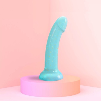 Фаллоимитатор из жидкого силикона Dildolls Nightfall - 17,6 см.