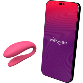 Вибратор для пар с управлением от приложения We-Vibe Sync Lite розовый