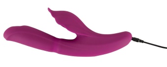 Лиловый вибратор-кролик 4 Function Vibrator - 24 см.