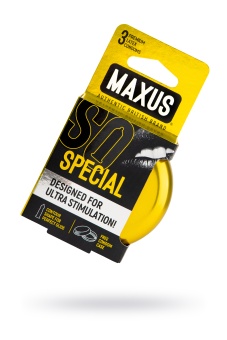 Презервативы с точками и рёбрами Maxus Special - 3 шт