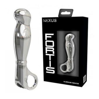 Металлический вибростимулятор Nexus Fortis серебряный
