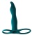 Зеленая вибронасадка для двойного проникновения Flirtini - 15,9 см. Зеленая вибронасадка для двойного проникновения Flirtini - 15,9 см.