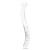 Стеклянный двусторонний фаллоимитатор Glass Pelvic Wand Double Ended прозрачный