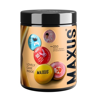 Точечные презервативы Maxus 2000 Amazing Dots 12 шт с кейсом
