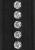 Черный ошейник с поводком Diamond Studded Collar With Leash