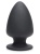 Черная мягкая анальная пробка Squeezable Small Anal Plug - 9 см.