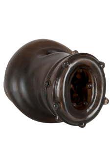 Рельефная насадка с ребрышками на пенис Rebel Dick Ball Sleeve