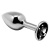 Анальная пробка Alive Mini Metal Butt Plug M с чёрным кристаллом Анальная пробка Alive Mini Metal Butt Plug M с чёрным кристаллом