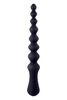 Черная анальная цепочка Beads Hunter - 24,1 см.