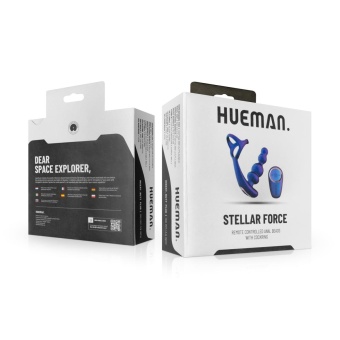 Фиолетовое эрекционное виброкольцо с анальной ёлочкой Stellar Force