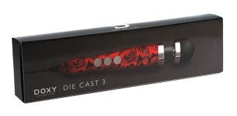 Жезловый вибромассажёр Doxy Number 3 Wand Massager Розы