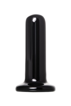 Стеклянный мини-вибратор Sexus Glass чёрный