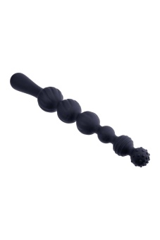 Черная анальная цепочка Beads Hunter - 22,9 см.