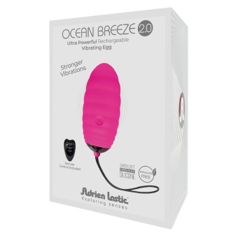 Виброяйцо с пультом ДУ Ocean Breeze 2.0 розовое