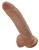 Фаллоимитатор на присоске с мошонкой King Cock with Balls 23 см мулат