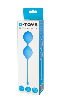 Голубые вагинальные шарики Toyfa A-toys