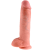 Фаллоимитатор на присоске с мошонкой King Cock with Balls 28 см телесный