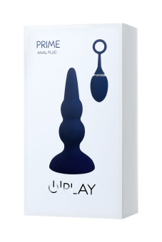 Рельефная анальная вибропробка O'Play Prime с пультом - 12 см