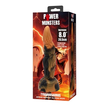 Силиконовый фантазийный фаллоимитатор Tyrannosaurus - 20,5 см.