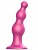 Рельефный фаллоимитатор Strap-On-Me Dildo Plug Beads размер S 12,8 см розовый