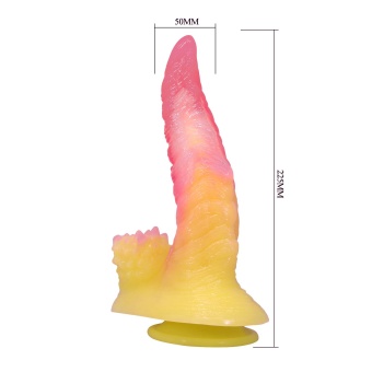 Силиконовый фаллоимитатор Flame Beast - 22,5 см.