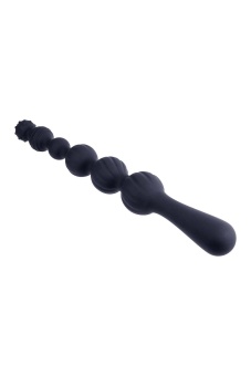 Черная анальная цепочка Beads Hunter - 22,9 см.