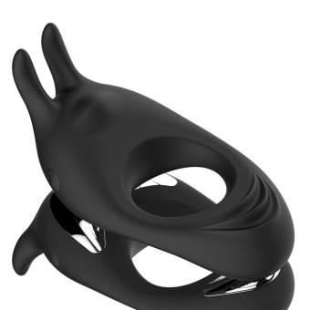 Эрекционное виброкольцо Zeus Dual Vibe Cock Ring