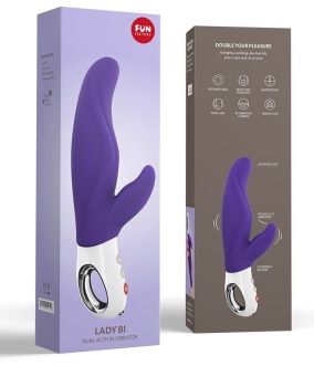 Вибратор со стимулятором клитора Fun Factory LADY BI фиолетовый Вибратор со стимулятором клитора Fun Factory LADY BI фиолетовый