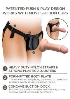 Трусики для страпона Beginner's Silicone Body Dock Kit с реалистичной насадкой