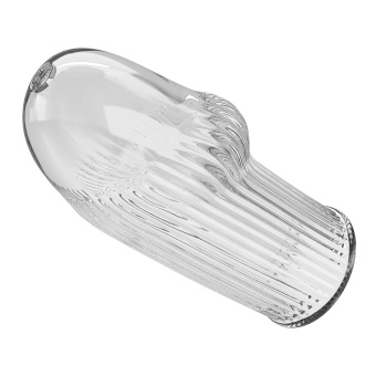 Прозрачная насадка на пенис Huel - 9 см.