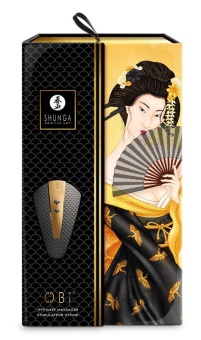 Мини-вибратор Shunga OBI черный