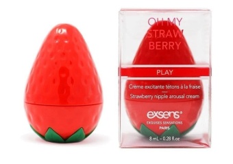 Крем для стимуляции сосков Exsens Oh My Strawberry Клубника - 8 мл