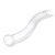 Стеклянный двусторонний фаллоимитатор Glass Pelvic Wand Double Ended прозрачный