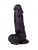 Упругий чёрный фаллоимитатор на присоске - 15,5 см. Упругий чёрный фаллоимитатор на присоске - 15,5 см.