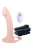 Телесный полый страпон с вибрацией Erection Agents - 24,1 см.