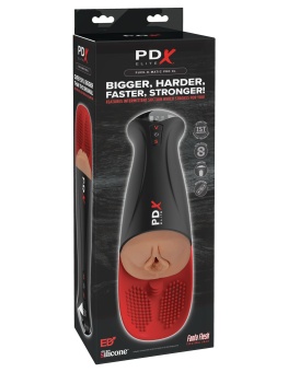 Мастурбатор-вагина в колбе с вибрацией Fuck-O-Matic Pro XL