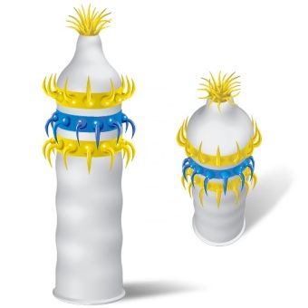 Презерватив Luxe maxima Злой Ковбой с усиками  - 1 шт