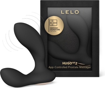 Вибростимулятор простаты Lelo Hugo 2 с управлением от приложения чёрный