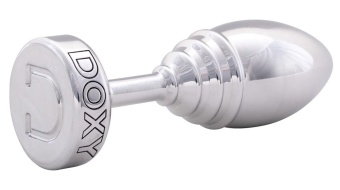 Рельефная анальная пробка Doxy Butt Plug Ribbed