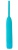 Голубой вибромассажер из силикона Delight - 18,5 см.